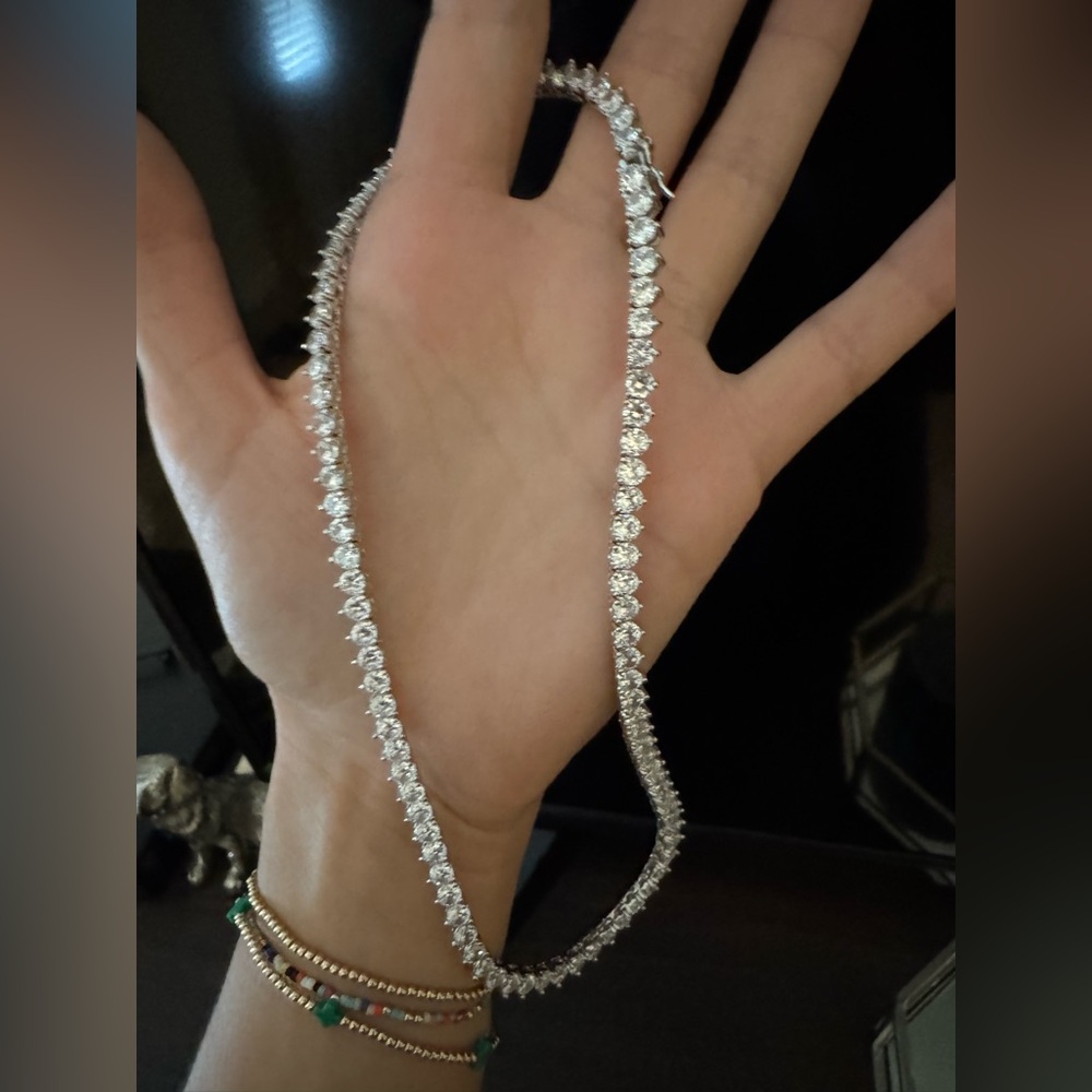 Elegant Tennis Necklace (16 inch length) ✨